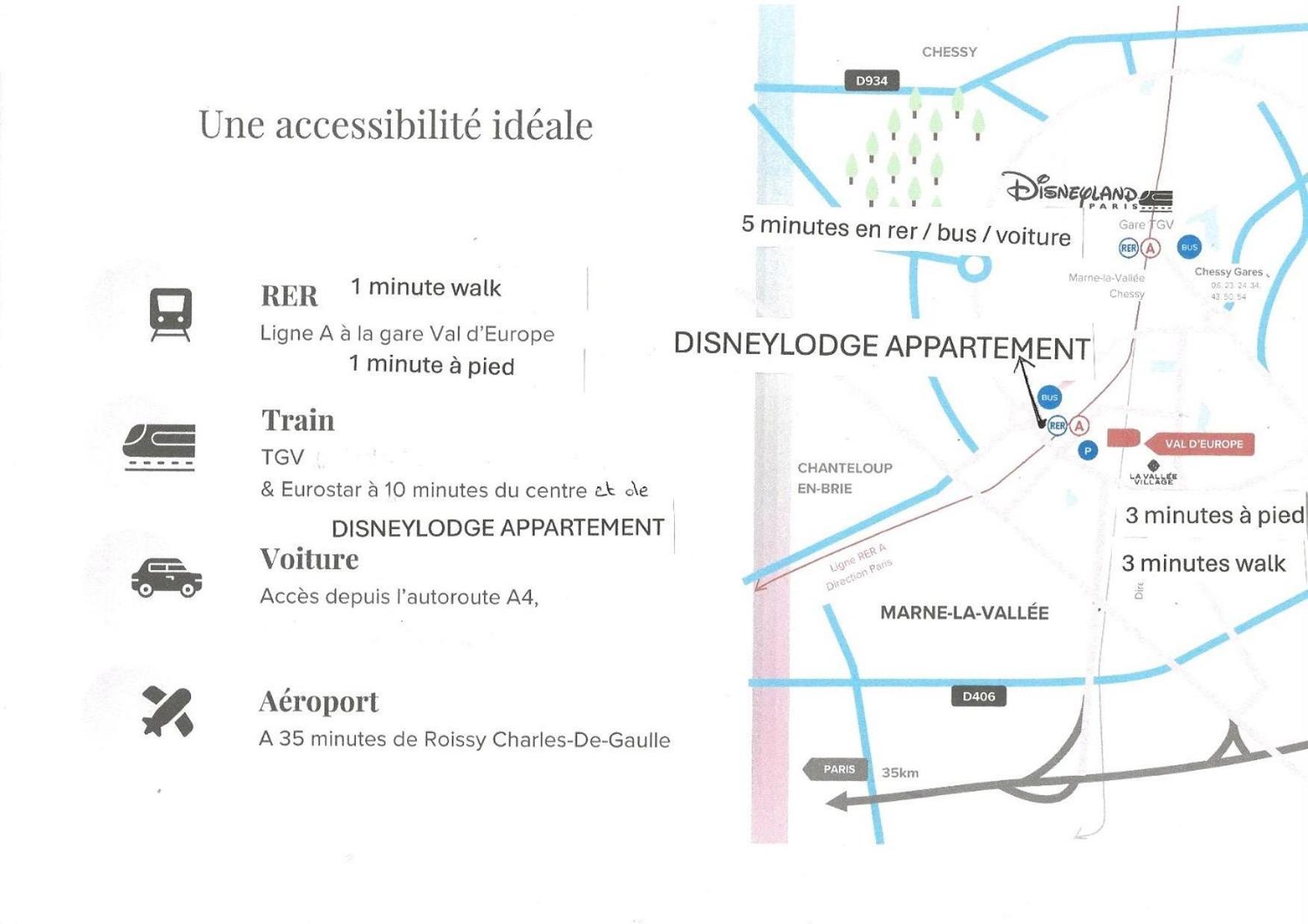 Disney 3 Mn, 14 People , 4 Bedrooms, 2 Parkings Prives Шеси Экстерьер фото